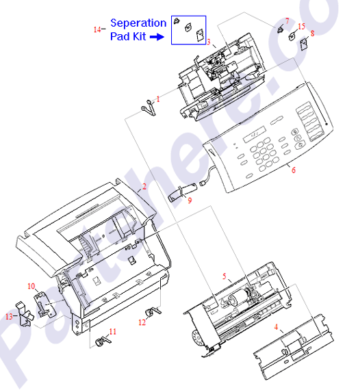 HP parts picture diagram for RG5-4768-000CN, RG5-4769-000CN, RG5-4770-000CN